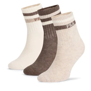 Zestaw 3 par niskich skarpet dziecięcych Fila F8207-AW24 (3-pack) Écru