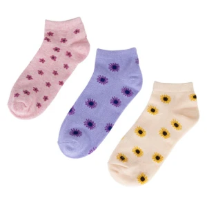 Zestaw 3 par niskich skarpet dziecięcych JENNY 7KB-001-SS25 (3-PACK) Beżowy