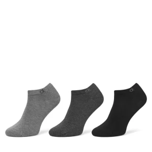 Zestaw 3 par niskich skarpet męskich Calvin Klein 701234366 Szary