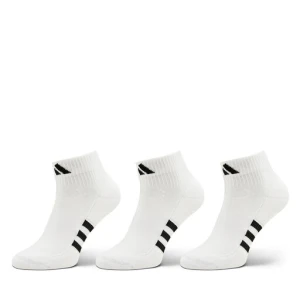 Zestaw 3 par niskich skarpet unisex adidas Mid-Cut Socks 3 Pairs HT3450 Biały