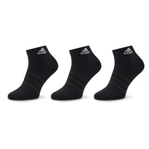 Zestaw 3 par niskich skarpet unisex adidas Thin and Light Ankle Socks 3 Pairs IC1282 Czarny