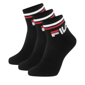 Zestaw 3 par niskich skarpet unisex Fila F9398-AW24 (3-pack) Czarny