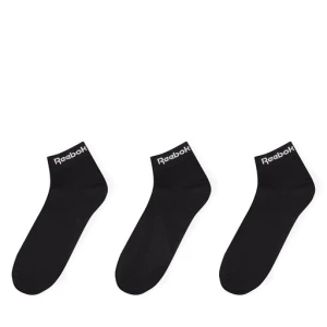 Zestaw 3 par niskich skarpet unisex Reebok ACT CORE ANKLE SOCK GH8166 Czarny