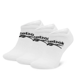 Zestaw 3 par niskich skarpet unisex Reebok R0353-SS24 (3-pack) Biały