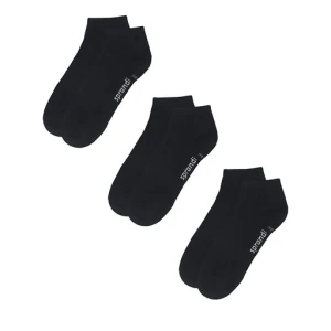 Zestaw 3 par niskich skarpet unisex Sprandi 0MB-002-AW23 (3-pack) Czarny