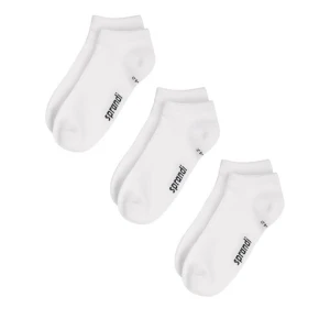 Zestaw 3 par niskich skarpet unisex Sprandi 0MB-003-AW23 (3-pack) Biały