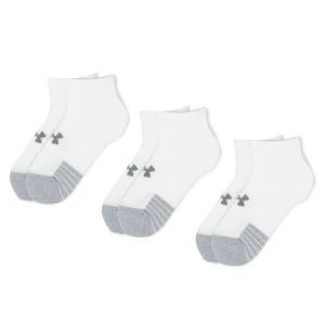 Zestaw 3 par niskich skarpet unisex Under Armour Heatgear Lo Cut Sock 1346753-100 Biały