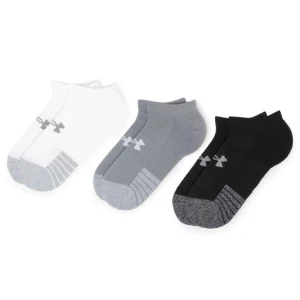 Zestaw 3 par niskich skarpet unisex Under Armour Heatgear No Show Sock 1346755-035 Szary