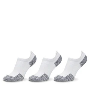 Zestaw 3 par niskich skarpet unisex Under Armour UA ArmourDry® Run 1387044 Biały