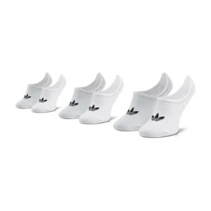 Zestaw 3 par stopek unisex adidas No-Show Socks 3P FM0676 White