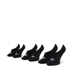 Zestaw 3 par stopek unisex adidas No-Show Socks 3P FM0677 Black