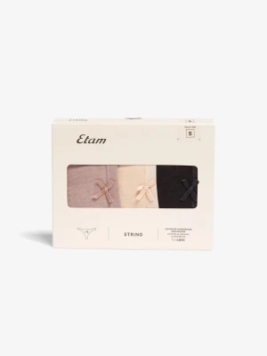 Zestaw 3 par stringiów Etam