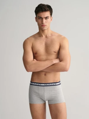 Zestaw 3 par szarych bawełnianych bokserek męskich GANT