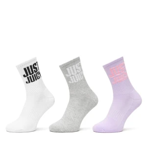 Zestaw 3 par wysokich skarpet damskich Juicy Couture Just Juicy JCAXS225706 Kolorowy