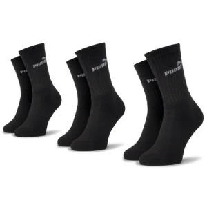 Zestaw 3 par wysokich skarpet damskich Puma 90712901 r. 35/38 Czarny