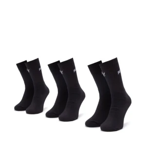 Zestaw 3 par wysokich skarpet damskich Puma 90793401 r.39/42 Czarny