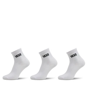 Zestaw 3 par wysokich skarpet damskich Vans Classic Half Crew Sock VN00073EWHT1 Biały