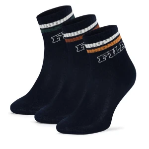 Zestaw 3 par wysokich skarpet dziecięcych Fila F8080-AW24 (3-pack) Granatowy