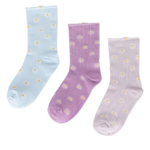 Zestaw 3 par wysokich skarpet dziecięcych JENNY 7KB-002-SS25 (3-pack) Niebieski