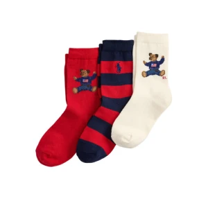 Zestaw 3 par wysokich skarpet dziecięcych Polo Ralph Lauren 446P03263001 Kolorowy