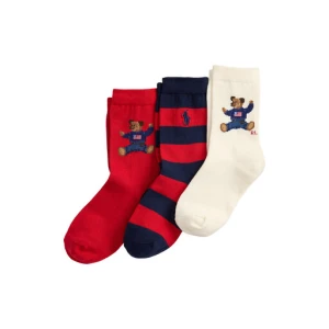 Zestaw 3 par wysokich skarpet dziecięcych Polo Ralph Lauren 447P03263001 Kolorowy