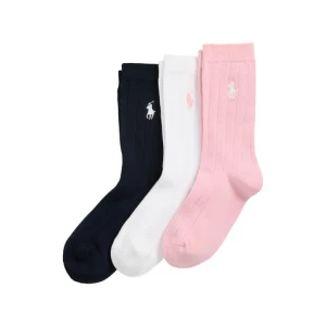 Zestaw 3 par wysokich skarpet dziecięcych Polo Ralph Lauren 448979308001 Kolorowy