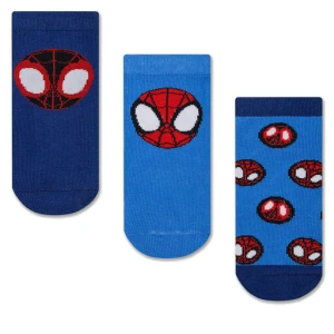 Zestaw 3 par wysokich skarpet dziecięcych Spidey ACCCS-SS25-322SPID(3-PACK) Niebieski