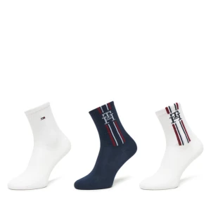 Zestaw 3 par wysokich skarpet dziecięcych Tommy Hilfiger 701236331 Granatowy