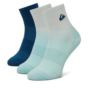 Zestaw 3 par wysokich skarpet męskich Quiksilver AS_QUIKSILVER_102Z_SS25 (3-PACK) Zielony
