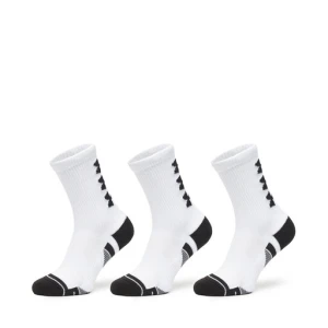Zestaw 3 par wysokich skarpet męskich Under Armour UA Perform Tech 3p Crew 1379515 Biały