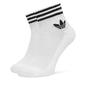 Zestaw 3 par wysokich skarpet unisex adidas 3-Stripes JV7435 Biały