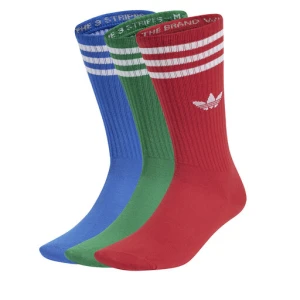 Zestaw 3 par wysokich skarpet unisex adidas High Crew JJ1985 Kolorowy