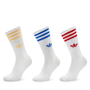 Zestaw 3 par wysokich skarpet unisex adidas IX7504 Biały