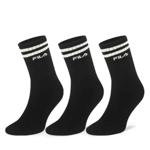 Zestaw 3 par wysokich skarpet unisex Fila F5603-AW24 (3-pack) Czarny