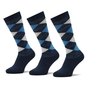 Zestaw 3 par wysokich skarpet unisex Horka Riding Socks 145450-0000-0218 Granatowy