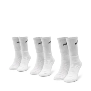 Zestaw 3 par wysokich skarpet unisex Puma 907934 r. 43/46 Biały