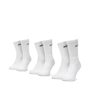 Zestaw 3 par wysokich skarpet unisex Puma 90793402 39/42 Biały