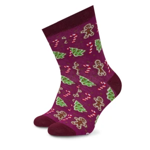 Zestaw 3 par wysokich skarpet unisex Rainbow Socks Xmas Socks Balls Mix Gifts Pak 3 Kolorowy