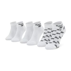 Zestaw 3 par wysokich skarpet unisex Reebok Cl Fo Ankle Sock 3P GG6674 Biały