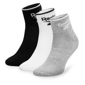 Zestaw 3 par wysokich skarpet unisex Reebok R0362-SS24 (3-pack) Kolorowy