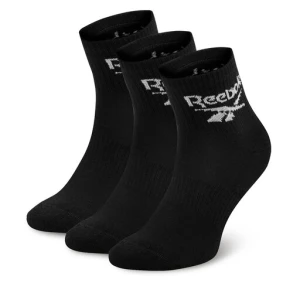 Zestaw 3 par wysokich skarpet unisex Reebok R0427-SS24 (3-pack) Czarny