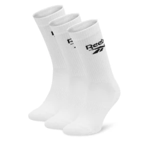 Zestaw 3 par wysokich skarpet unisex Reebok R0452-SS24 (3-pack) Biały