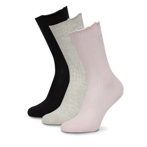 Zestaw 3 par wysokich skarpet unisex Roxy AS_ROXY_01W_SS25 (3-PACK) Różowy