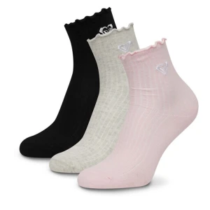 Zestaw 3 par wysokich skarpet unisex Roxy AS_ROXY_01Z_SS25 (3-PACK) Różowy