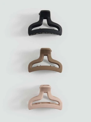 Zestaw 3 spinek do włosów brązowy - Dziewczyna - Rozmiar uniwersalny - MANGO TEEN