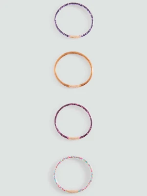 Zestaw 4 bransoletek różowy - Dzieci - Rozmiar uniwersalny - MANGO KIDS