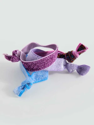 Zestaw 4 gumek do włosów truskawkowy - Dzieci - Rozmiar uniwersalny - MANGO KIDS