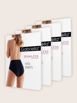 Zestaw 4 sztuk bezszwowych majtek Midi Briefs Gabriella