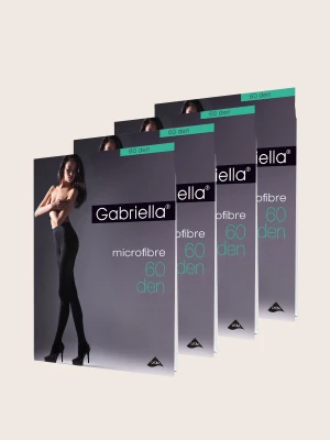 Zestaw 4 sztuk rajstop Microfibre 60 den Gabriella