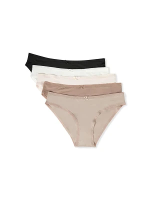 Zestaw 5 par fig Etam rose givre